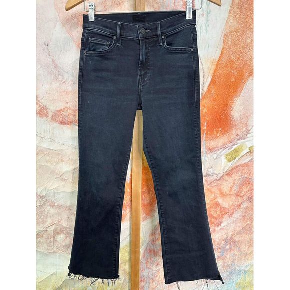Anthropologie MOTHER The Insider Crop Step Fray Jeans Size 23 - Picture 6 of 9